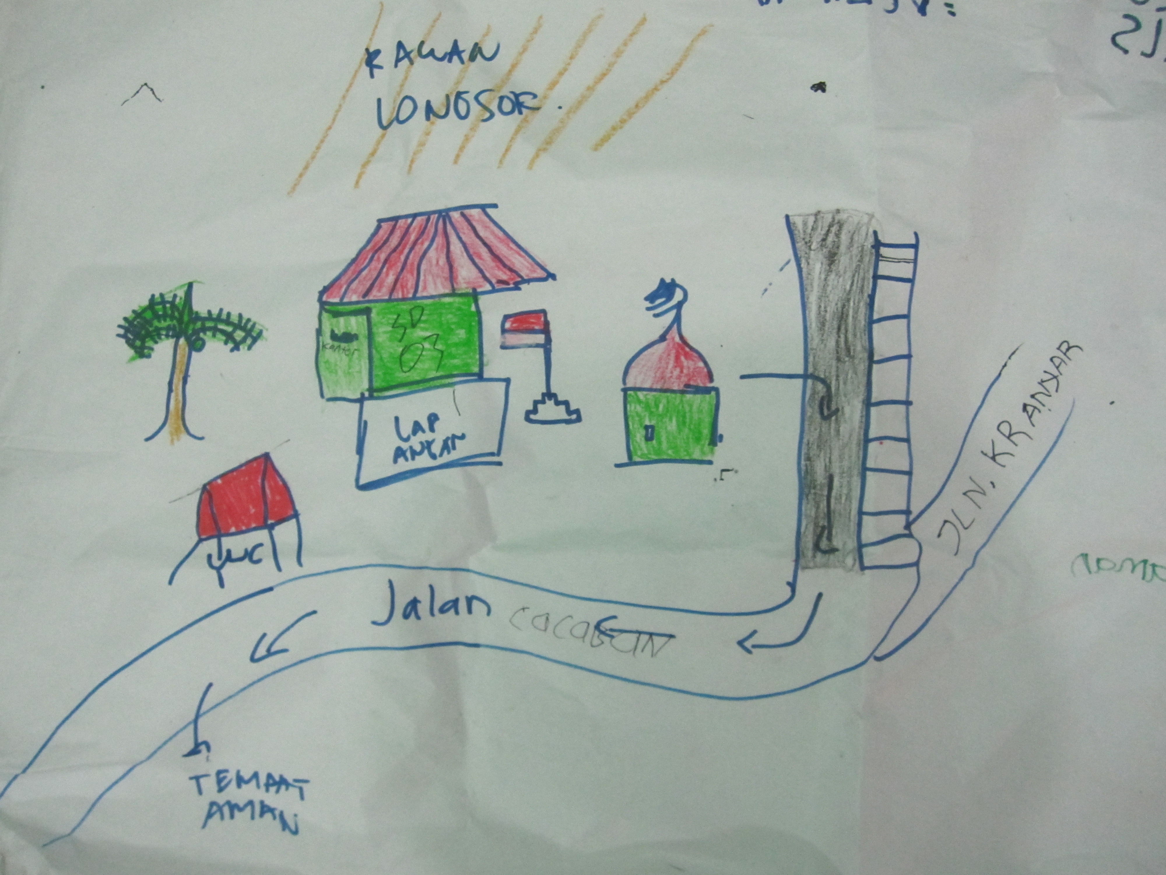 student sketch of school map